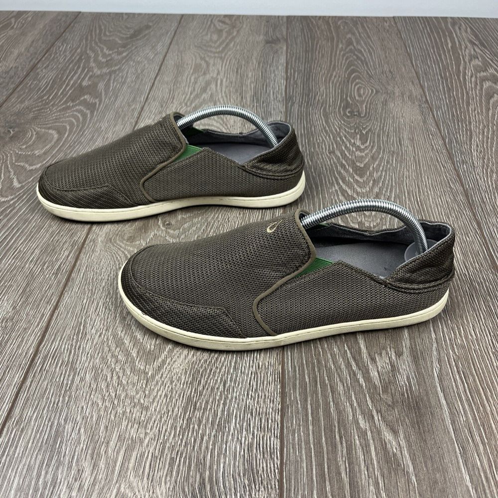 Olukai Nohea Mesh Men's 9 42‎ Loafers Slip On Shoes Brown 10188-13AP